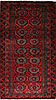 Baluch Red Hand Knotted 30 X 59 Area Rug 99-111540 Thumb 0