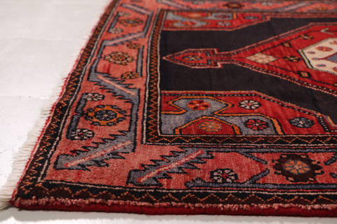 Zanjan Blue Runner Hand Knotted 33 X 99 Area Rug 99-111561 Image 8