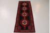 Zanjan Blue Runner Hand Knotted 33 X 99 Area Rug 99-111561 Thumb 1