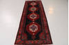 Zanjan Blue Runner Hand Knotted 33 X 99 Area Rug 99-111561 Thumb 3
