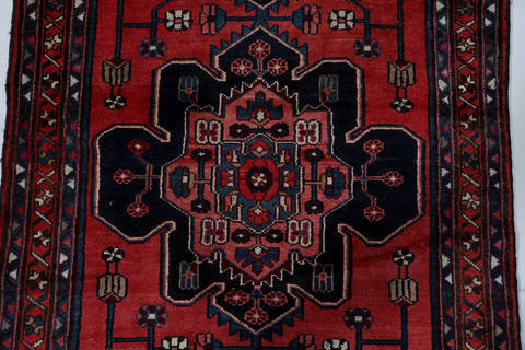 Zanjan Red Runner Hand Knotted 36 X 104 Area Rug 99-111569 Image 7