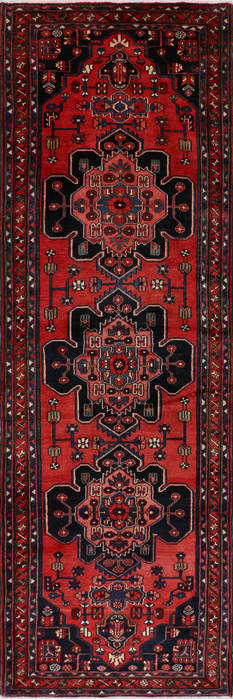 Zanjan Red Runner Hand Knotted 36 X 104 Area Rug 99-111569 Image 0