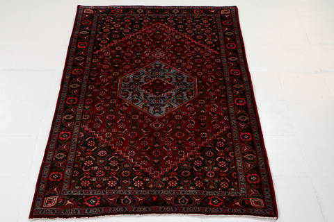 Zanjan Red Hand Knotted 43 X 67 Area Rug 99-111607 Image 1