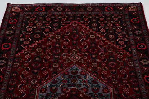 Zanjan Red Hand Knotted 43 X 67 Area Rug 99-111607 Image 2