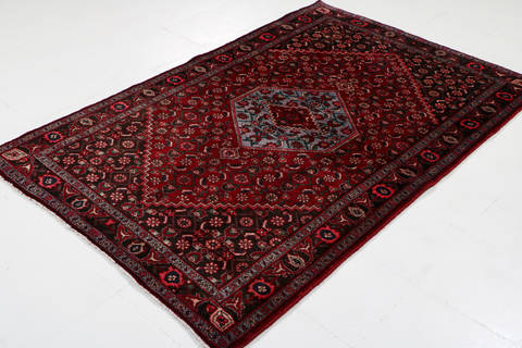 Zanjan Red Hand Knotted 43 X 67 Area Rug 99-111607 Image 9