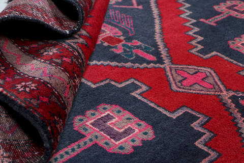 Zanjan Blue Runner Hand Knotted 47 X 110 Area Rug 99-111624 Image 10