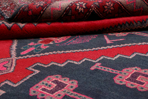 Zanjan Blue Runner Hand Knotted 47 X 110 Area Rug 99-111624 Image 11