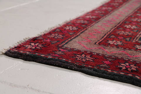 Zanjan Blue Runner Hand Knotted 47 X 110 Area Rug 99-111624 Image 8