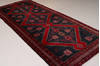 Zanjan Blue Runner Hand Knotted 47 X 110 Area Rug 99-111624 Thumb 3