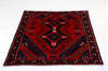 Hamedan Red Square Hand Knotted 48 X 410  Area Rug 99-111636 Thumb 2