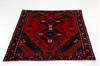 Hamedan Red Square Hand Knotted 48 X 410 Area Rug 99-111636 Thumb 2