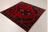 Hamedan Red Square Hand Knotted 48 X 410  Area Rug 99-111636 Thumb 3