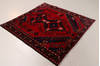 Hamedan Red Square Hand Knotted 48 X 410 Area Rug 99-111636 Thumb 3