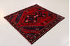 Hamedan Red Square Hand Knotted 48 X 410  Area Rug 99-111636 Thumb 4