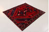 Hamedan Red Square Hand Knotted 48 X 410 Area Rug 99-111636 Thumb 4