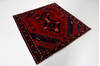 Hamedan Red Square Hand Knotted 48 X 410 Area Rug 99-111636 Thumb 5