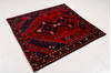 Hamedan Red Square Hand Knotted 48 X 410 Area Rug 99-111636 Thumb 6