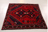 Hamedan Red Square Hand Knotted 48 X 410 Area Rug 99-111636 Thumb 7