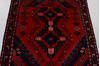 Hamedan Red Square Hand Knotted 48 X 410 Area Rug 99-111636 Thumb 9