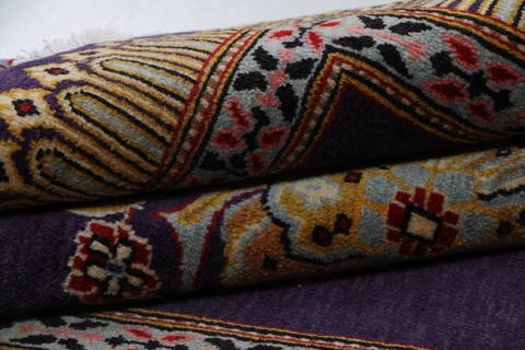 Tabriz Blue Square Hand Knotted 30 X 30  Area Rug 99-111642 Image 12