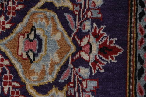 Tabriz Blue Square Hand Knotted 30 X 30  Area Rug 99-111642 Image 13