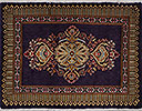 Tabriz Blue Square Hand Knotted 30 X 30  Area Rug 99-111642 Thumb 0