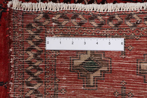 Turkman Red Square Hand Knotted 27 X 30 Area Rug 99-111646 Image 12