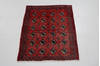 Turkman Red Square Hand Knotted 27 X 30 Area Rug 99-111646 Thumb 1