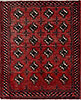 Turkman Red Square Hand Knotted 27 X 30  Area Rug 99-111646 Thumb 0