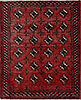 Turkman Red Square Hand Knotted 27 X 30 Area Rug 99-111646 Thumb 0