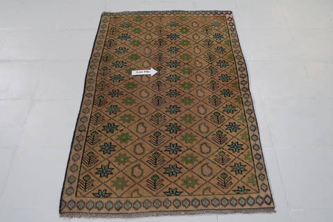 Tabriz Yellow Hand Knotted 30 X 48  Area Rug 99-111647 Image 8