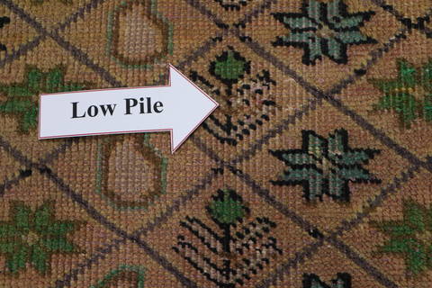 Tabriz Yellow Hand Knotted 30 X 48  Area Rug 99-111647 Image 9