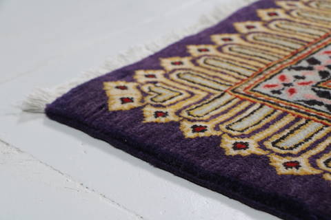 Tabriz Blue Square Hand Knotted 27 X 32  Area Rug 99-111648 Image 9