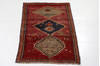 Shiraz Red Hand Knotted 35 X 51  Area Rug 99-111653 Thumb 1