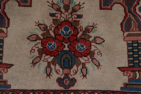 Tabriz Beige Square Hand Knotted 22 X 23  Area Rug 99-111662 Image 5