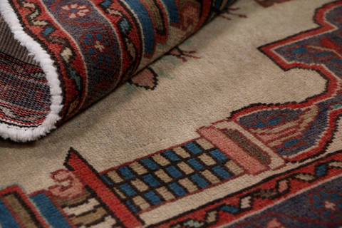 Tabriz Beige Square Hand Knotted 22 X 23  Area Rug 99-111662 Image 7