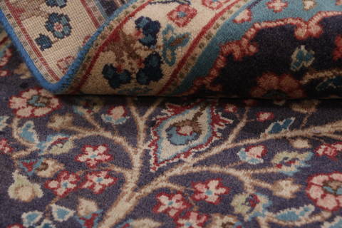 Kerman Blue Hand Knotted 110 X 30 Area Rug 99-111665 Image 12