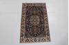 Kerman Blue Hand Knotted 110 X 30  Area Rug 99-111665 Thumb 1