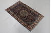 Kerman Blue Hand Knotted 110 X 30  Area Rug 99-111665 Thumb 2