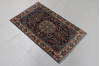 Kerman Blue Hand Knotted 110 X 30 Area Rug 99-111665 Thumb 2
