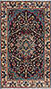 Kerman Blue Hand Knotted 110 X 30  Area Rug 99-111665 Thumb 0