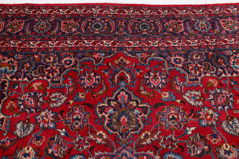 Mashad Red Hand Knotted 82 X 112 Area Rug 99-111667 Image 6