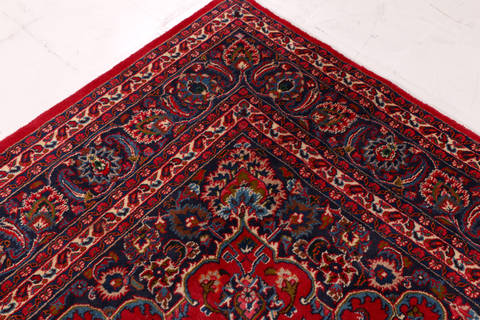 Mashad Red Hand Knotted 82 X 112 Area Rug 99-111667 Image 7