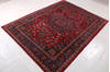 Mashad Red Hand Knotted 82 X 112 Area Rug 99-111667 Thumb 2