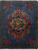 Tabriz Blue Hand Knotted 24 X 28  Area Rug 99-111689 Thumb 0