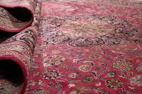 Mashad Red Hand Knotted 99 X 1210 Area Rug 99-111705 Image 11