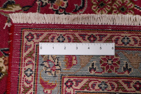 Mashad Red Hand Knotted 99 X 1210 Area Rug 99-111705 Image 14