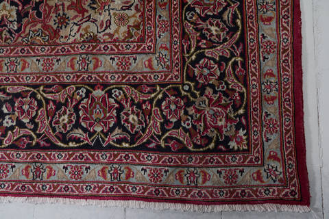 Mashad Red Hand Knotted 99 X 1210 Area Rug 99-111705 Image 6