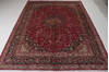 Mashad Red Hand Knotted 99 X 1210 Area Rug 99-111705 Thumb 1