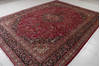 Mashad Red Hand Knotted 99 X 1210  Area Rug 99-111705 Thumb 2